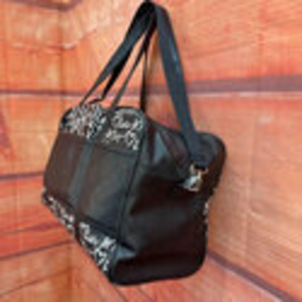 Luv Betsey Black and White Quilted Bag