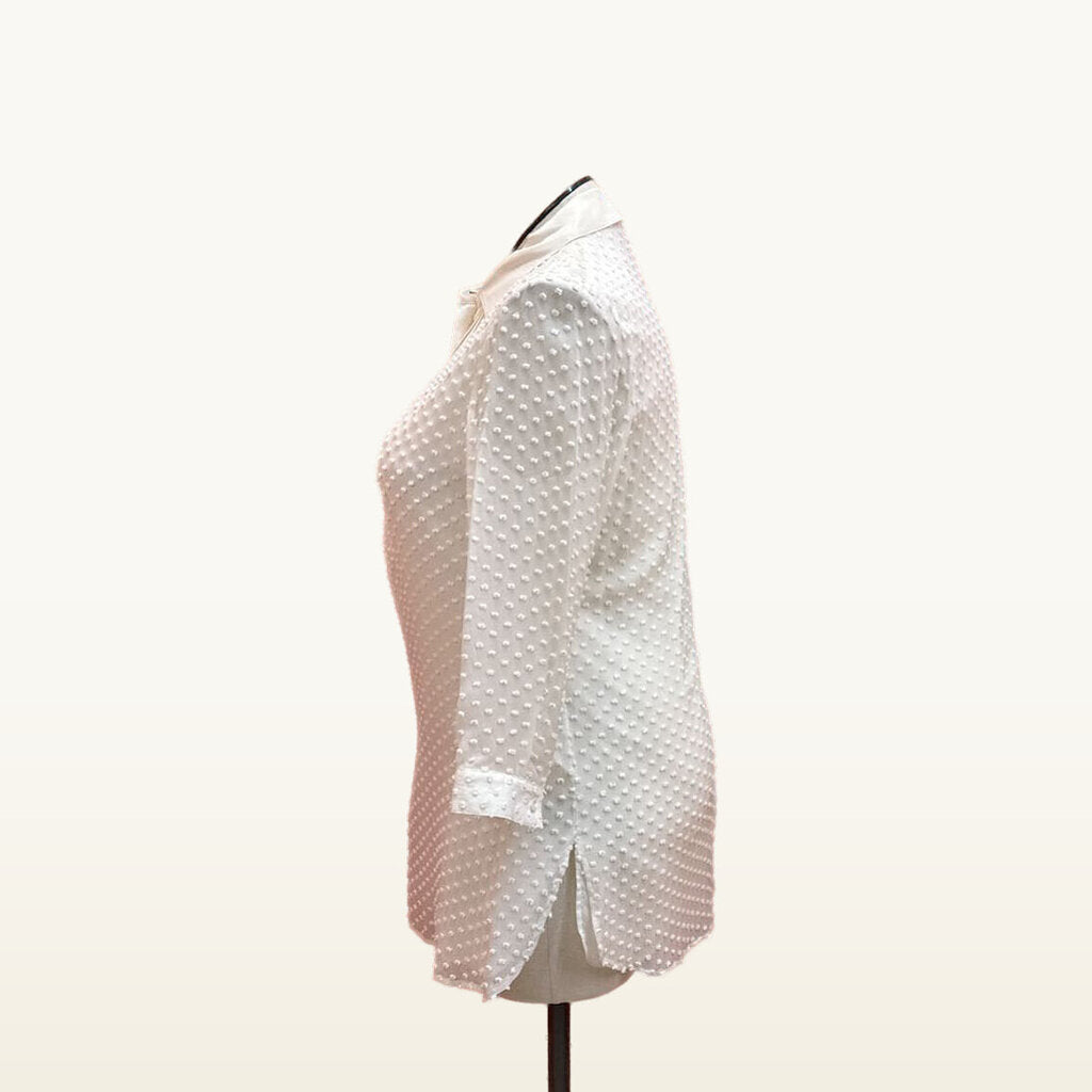J MCLAUGHLIN IVORY TOP SIZE LARGE