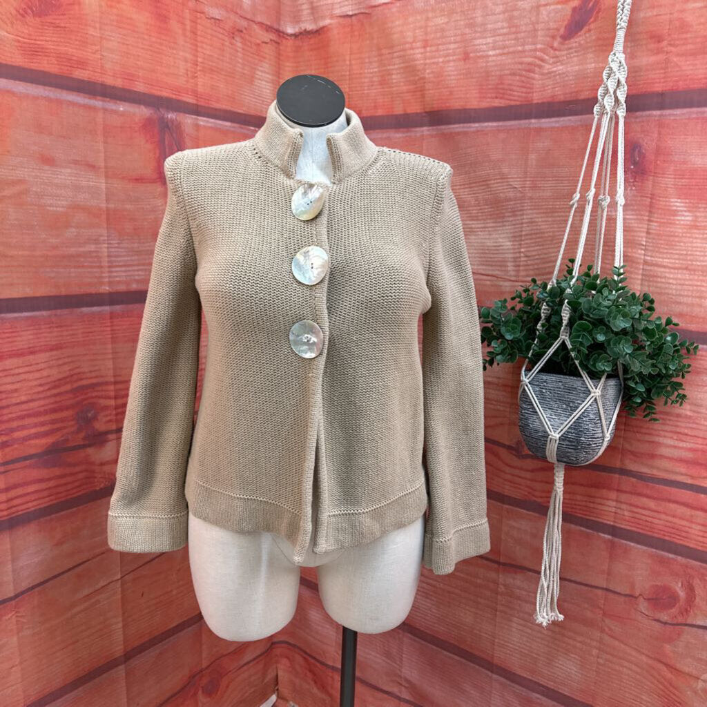 RONI ZILKHA TAN SWEATER SIZE LARGE