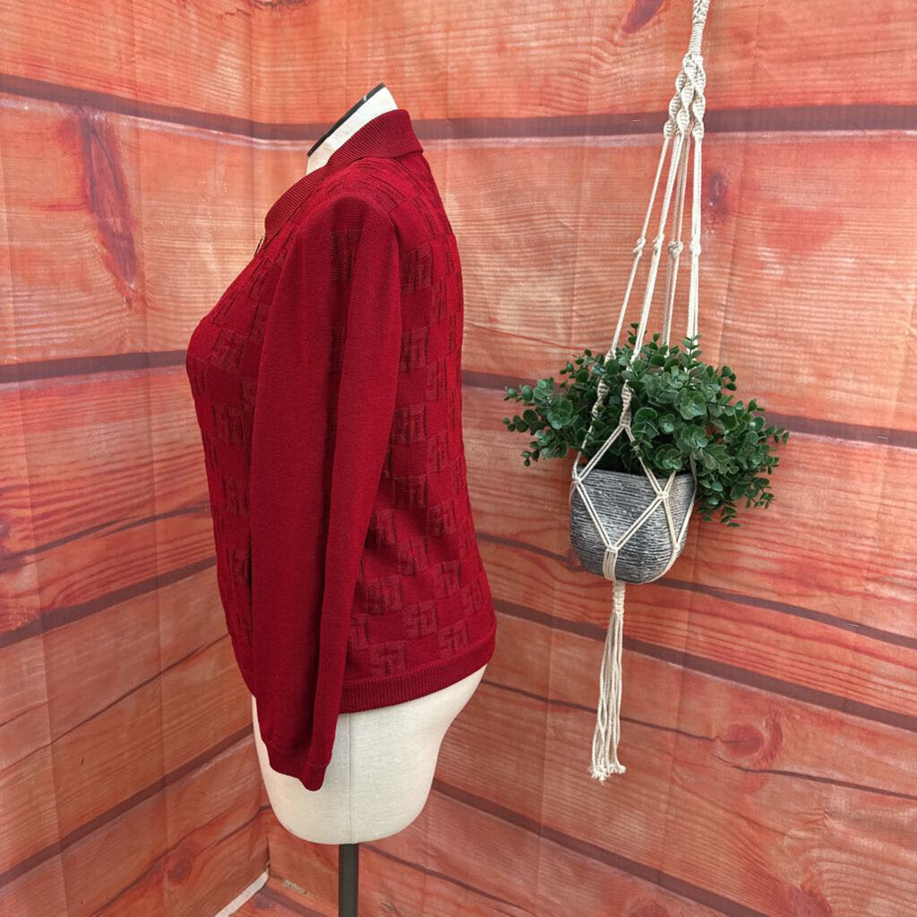 ST JOHN SPORT RED JACKET SIZE LARGE