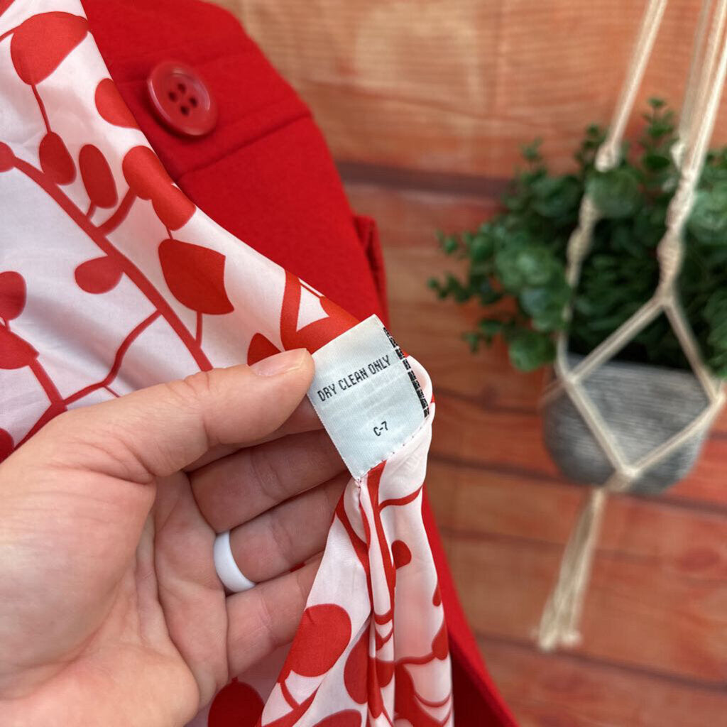 TULLE RED COAT SIZE MEDIUM