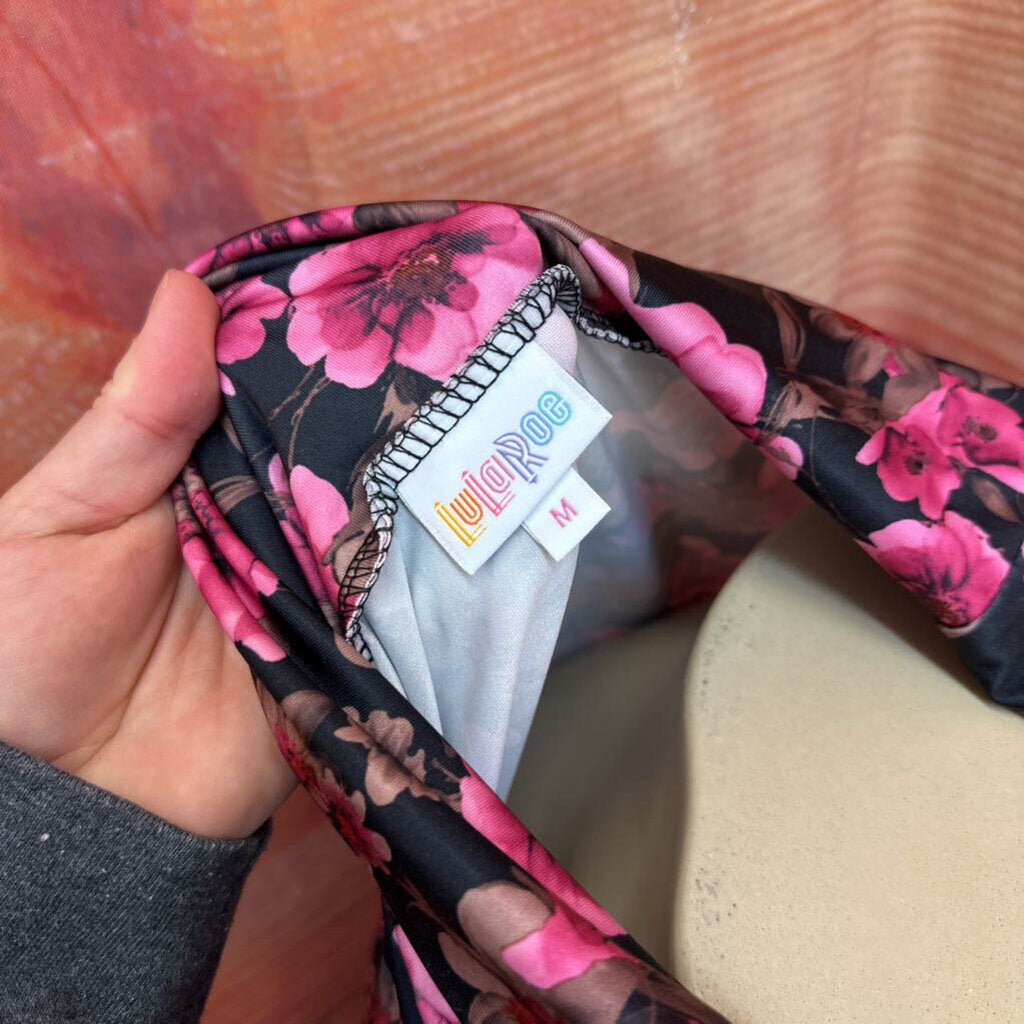 NWT LULAROE PINK ROSE MAXI SIZE MEDIUM