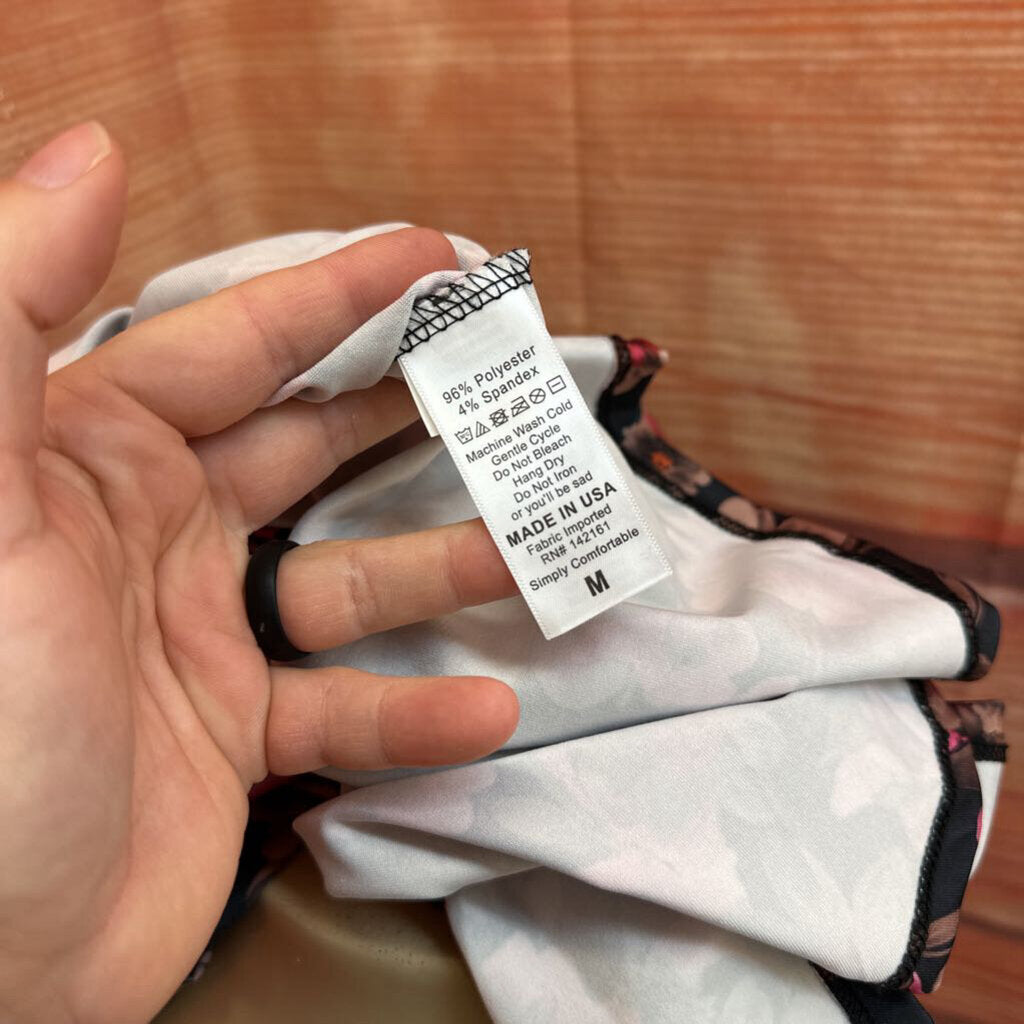 NWT LULAROE PINK ROSE MAXI SIZE MEDIUM