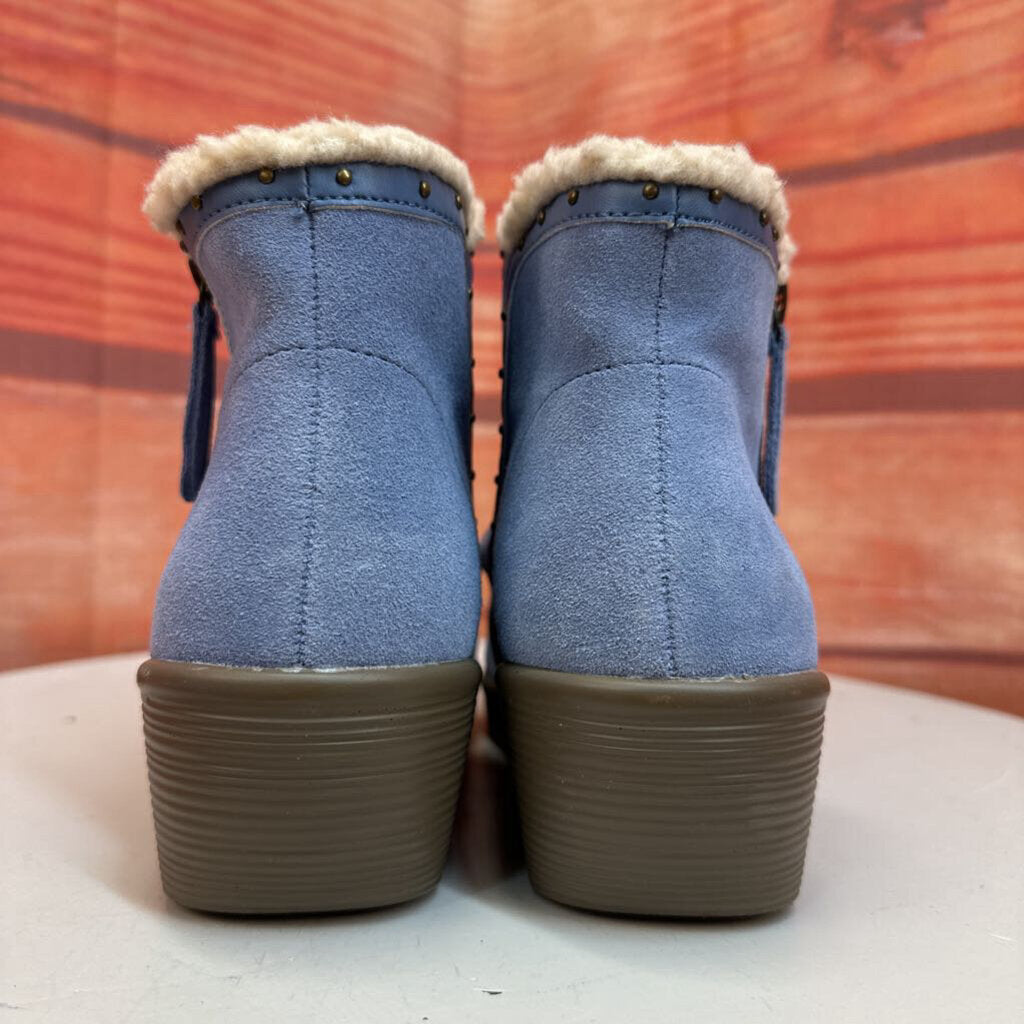 Skechers Blue Soft Boots with Fleece Lining