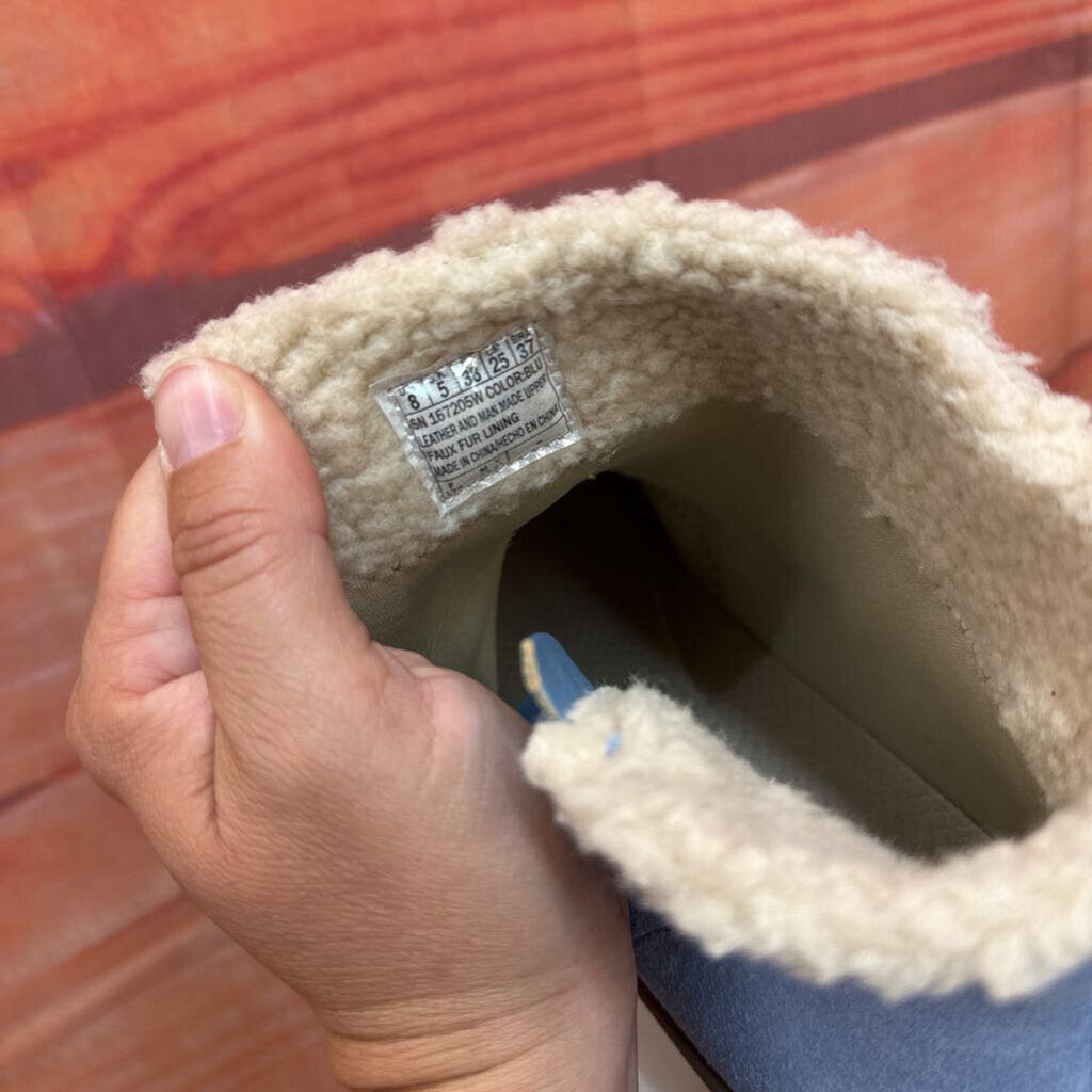 Skechers Blue Soft Boots with Fleece Lining