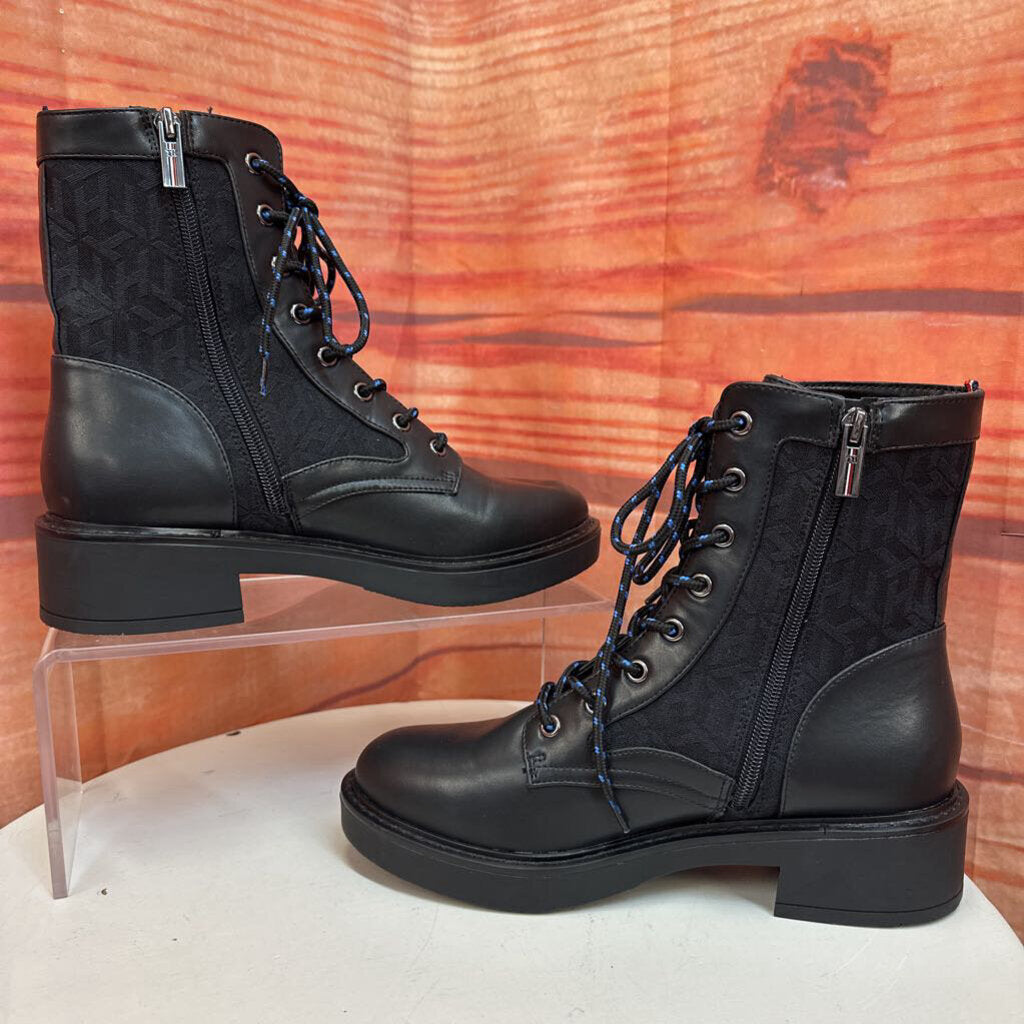 Tommy Hilfiger Black Combat Boots