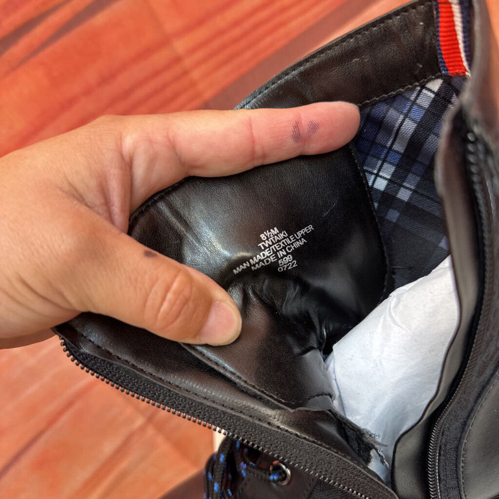 Tommy Hilfiger Black Combat Boots