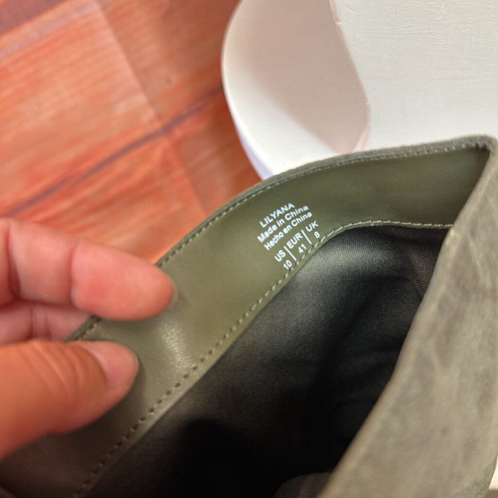 Kelly & Katie Tall Green Slouch Boots