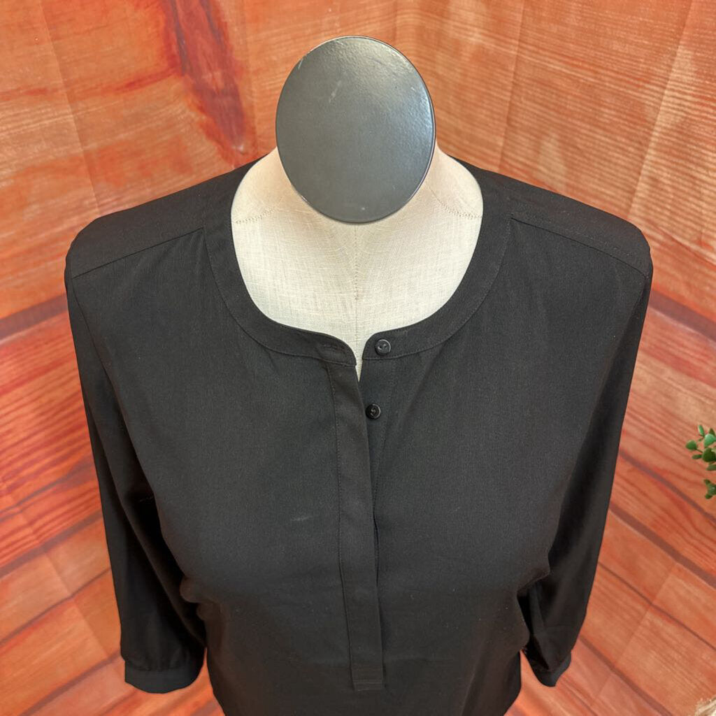 Women's Black Long Sleeve Blouse