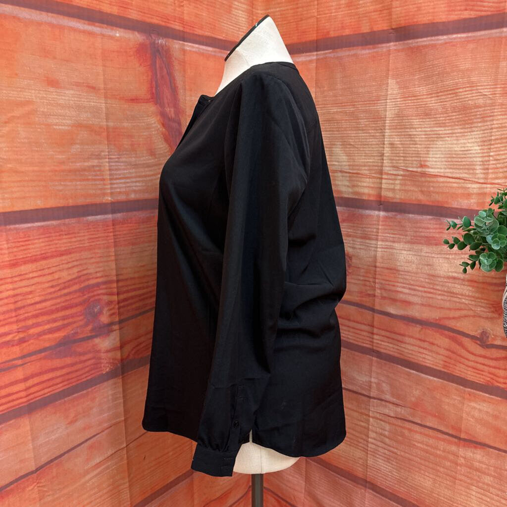 Women's Black Long Sleeve Blouse