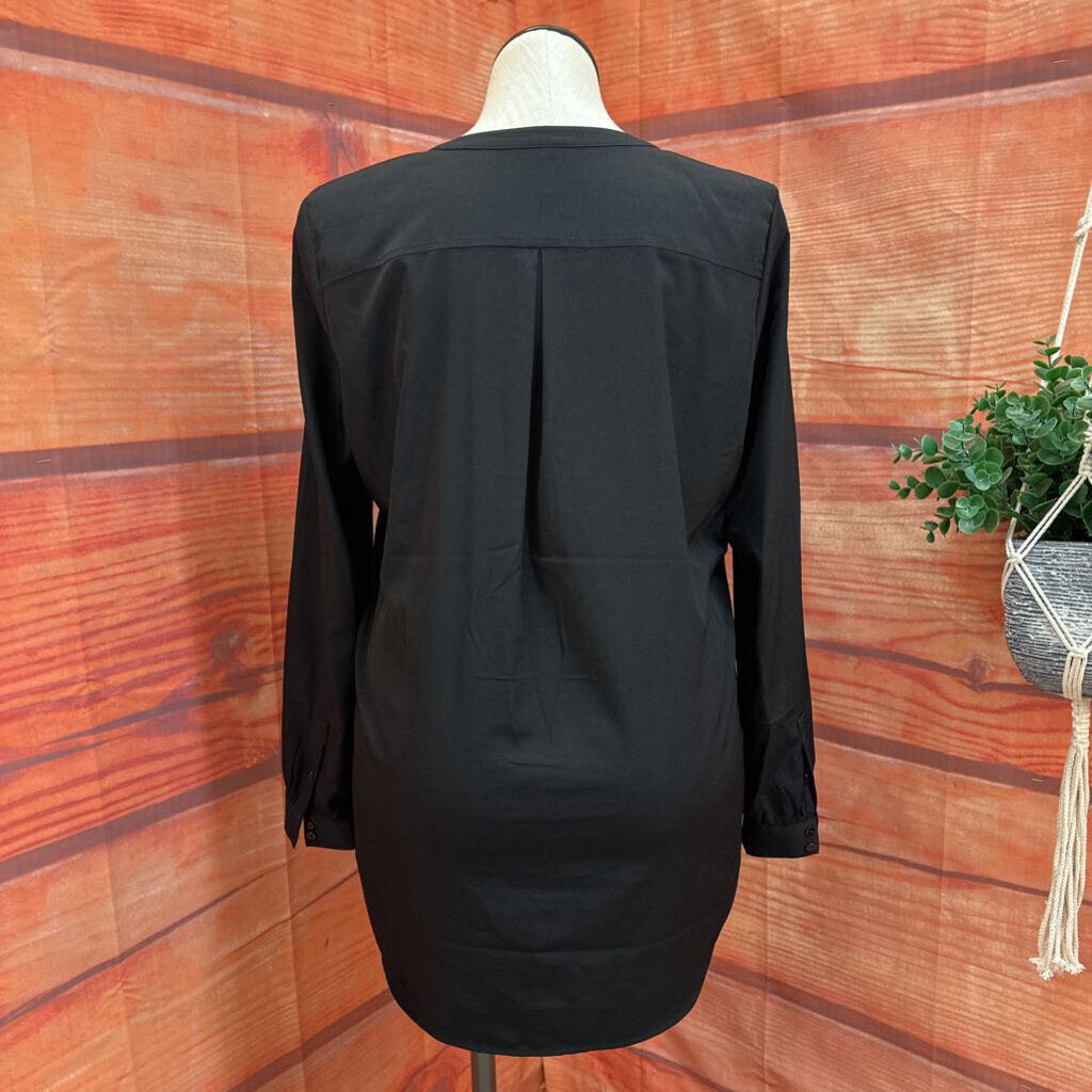 Women's Black Long Sleeve Blouse