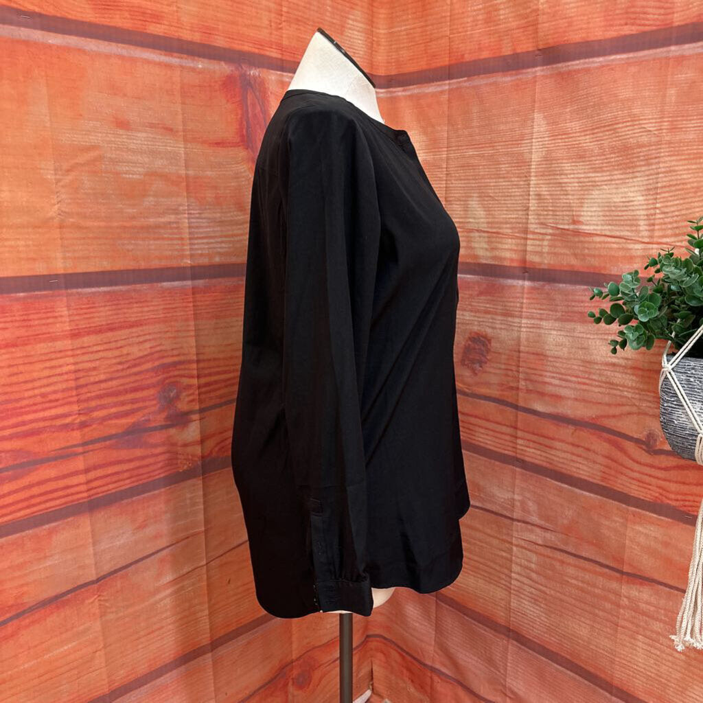 Women's Black Long Sleeve Blouse