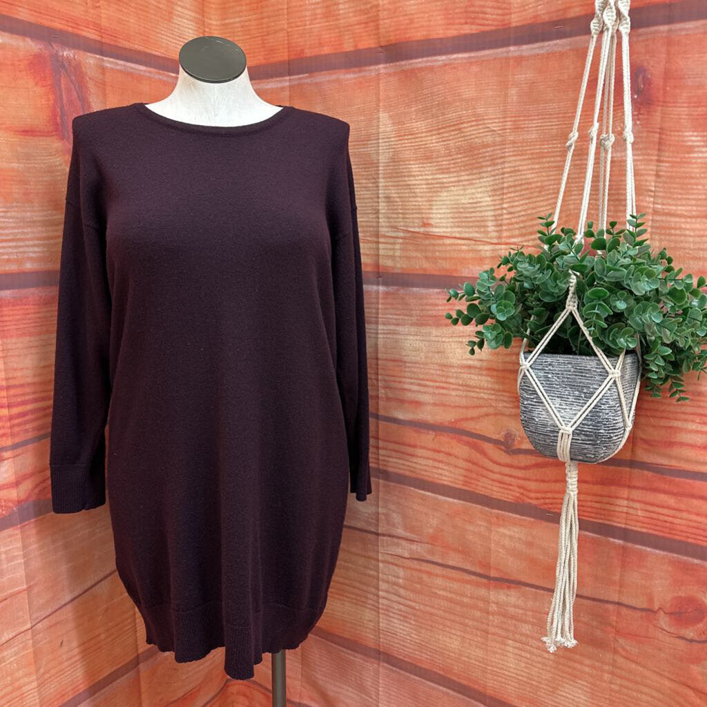 Eskandar Purple Loose Fitting Sweater