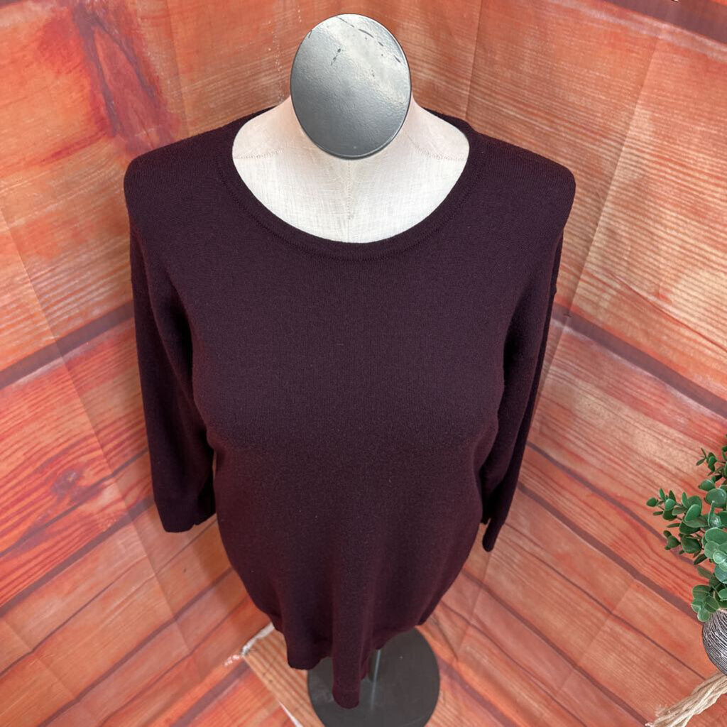 Eskandar Purple Loose Fitting Sweater
