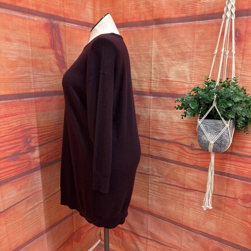 Eskandar Purple Loose Fitting Sweater