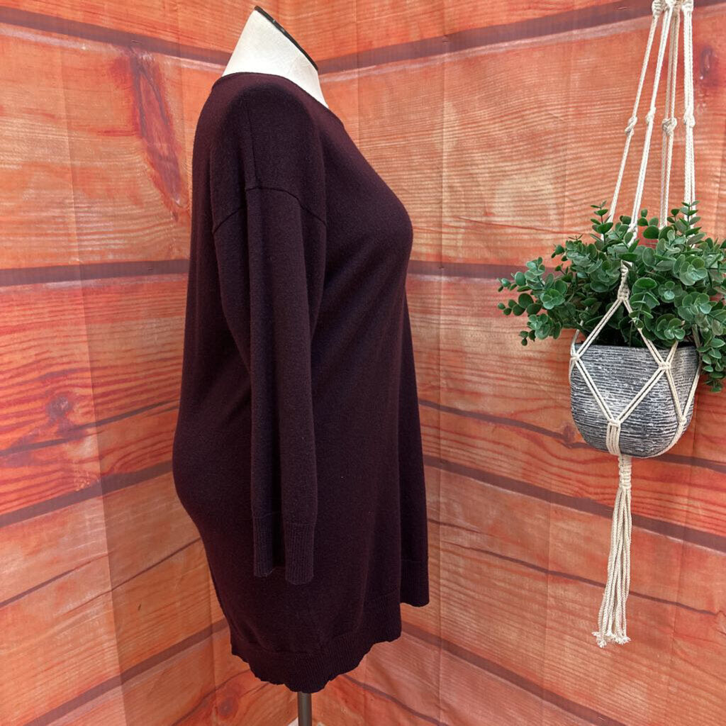 Eskandar Purple Loose Fitting Sweater