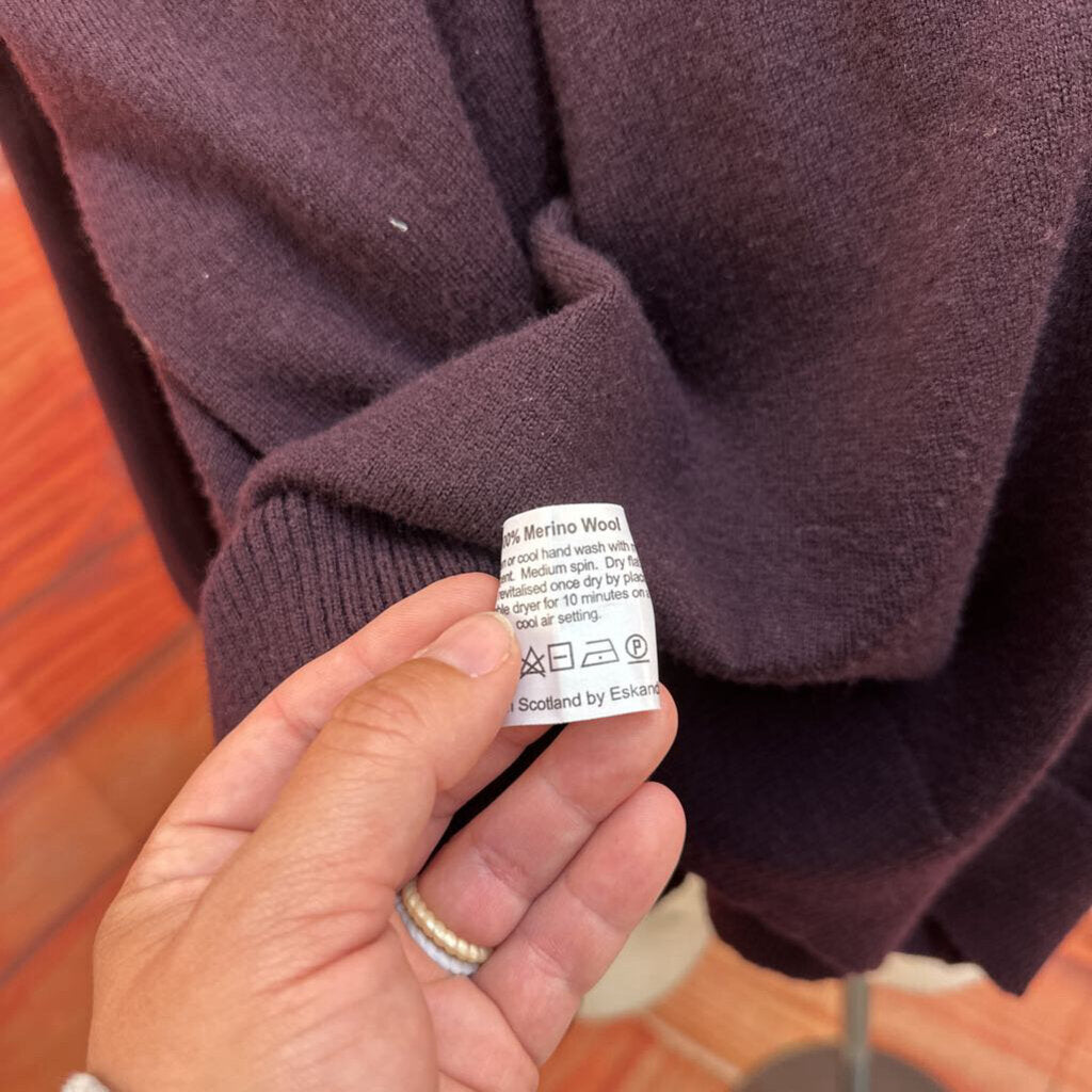 Eskandar Purple Loose Fitting Sweater