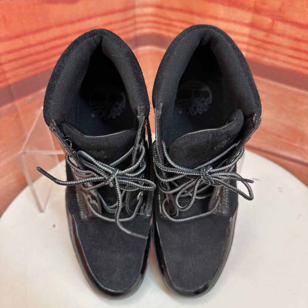 Women's Black Leather Upper Boots