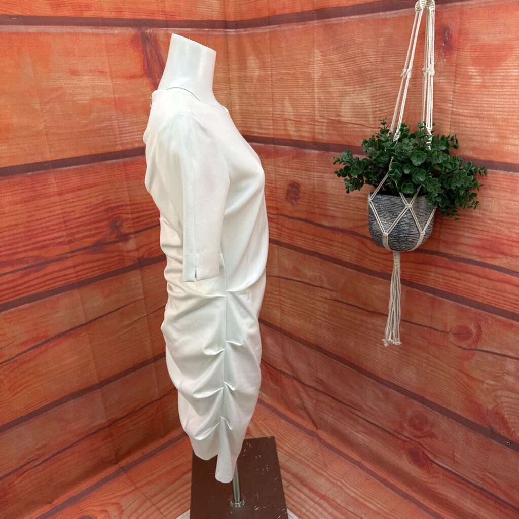 Eccoci Women's Elegant White Dress