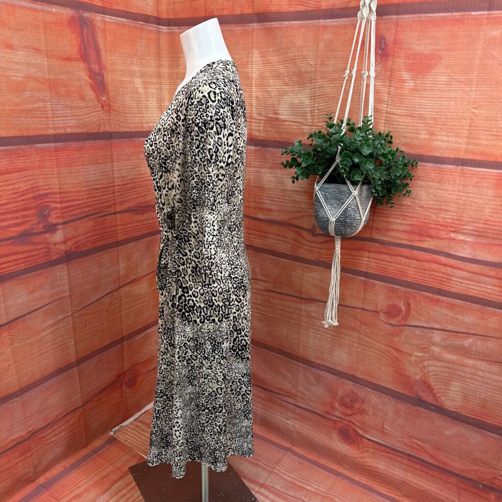 Ciara Sunwoo Women's Leopard Print Wrap Dress