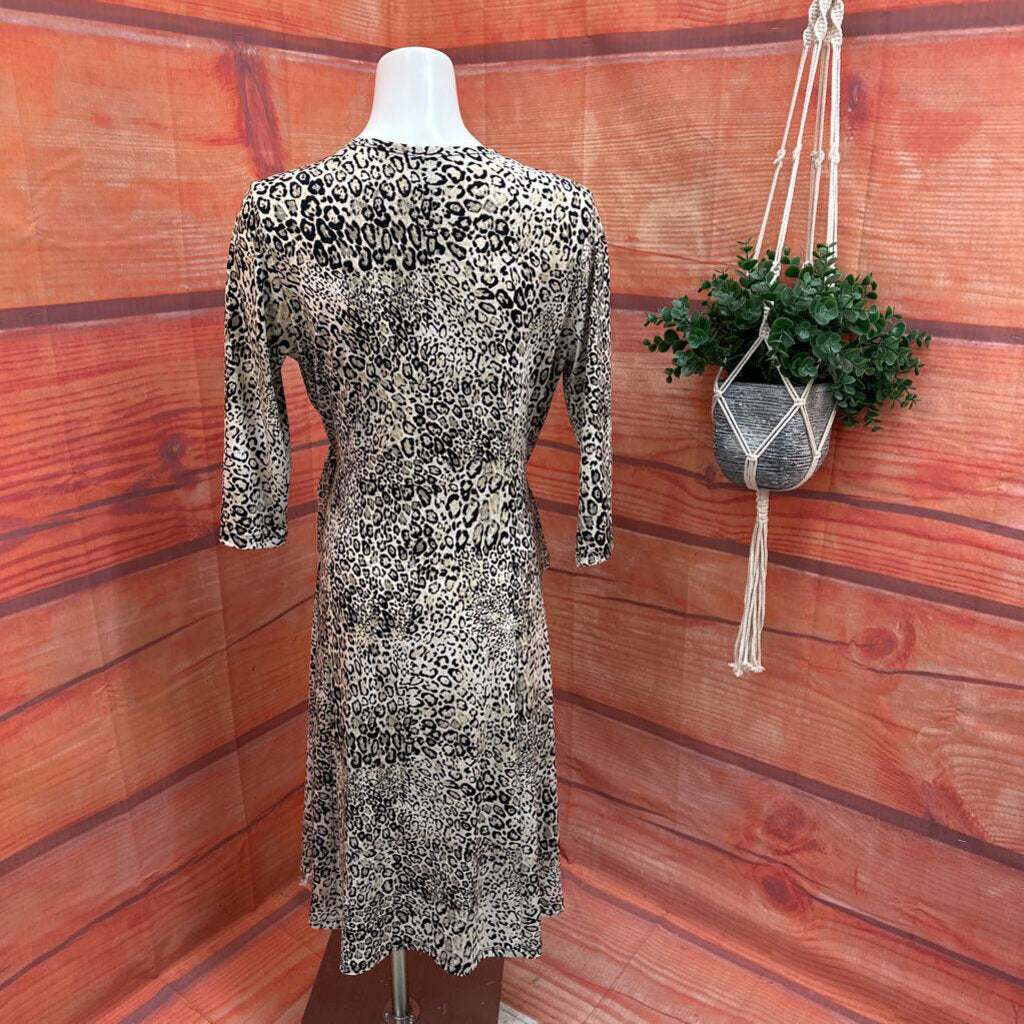 Ciara Sunwoo Women's Leopard Print Wrap Dress