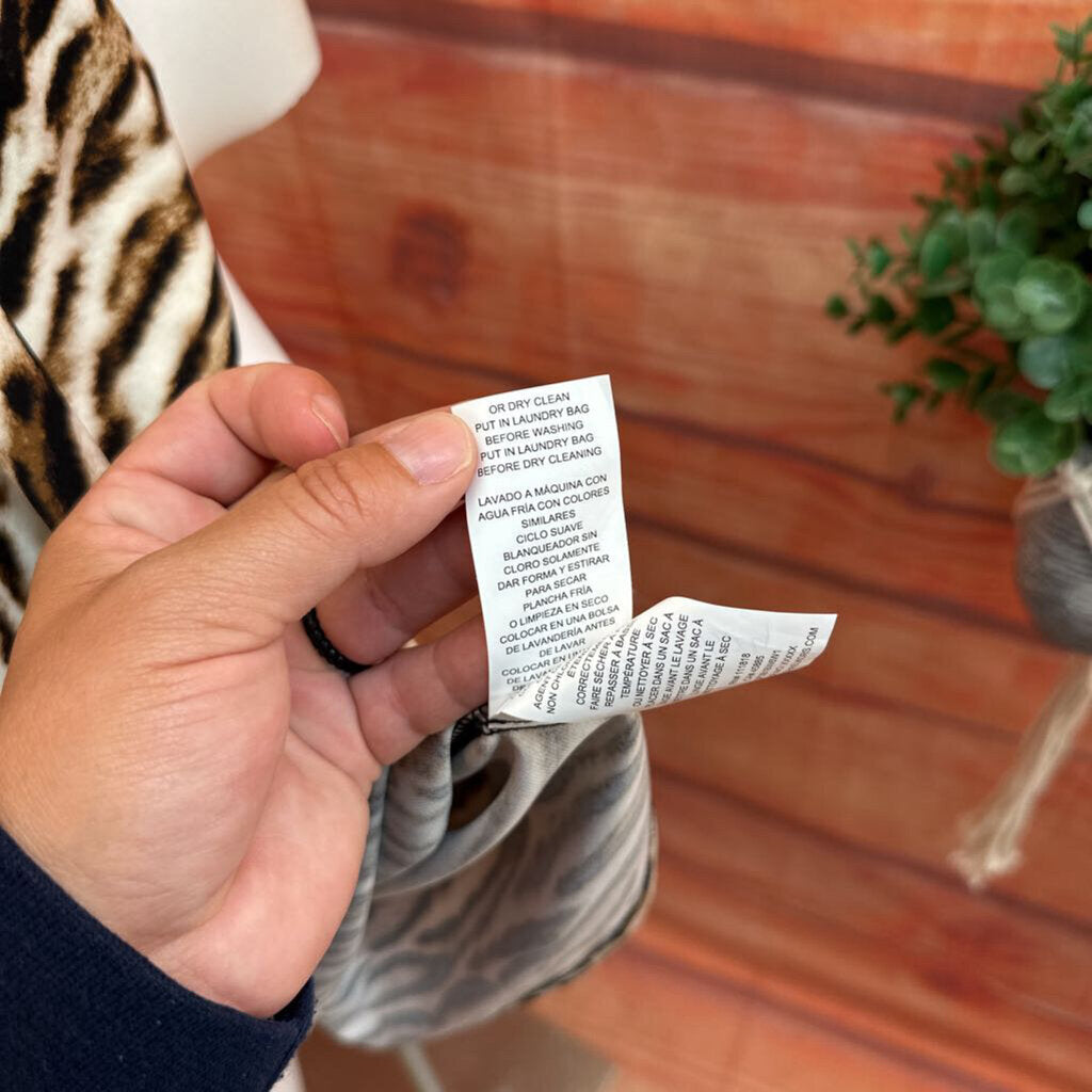 Michael Kors Dark Camel Animal Print Dress