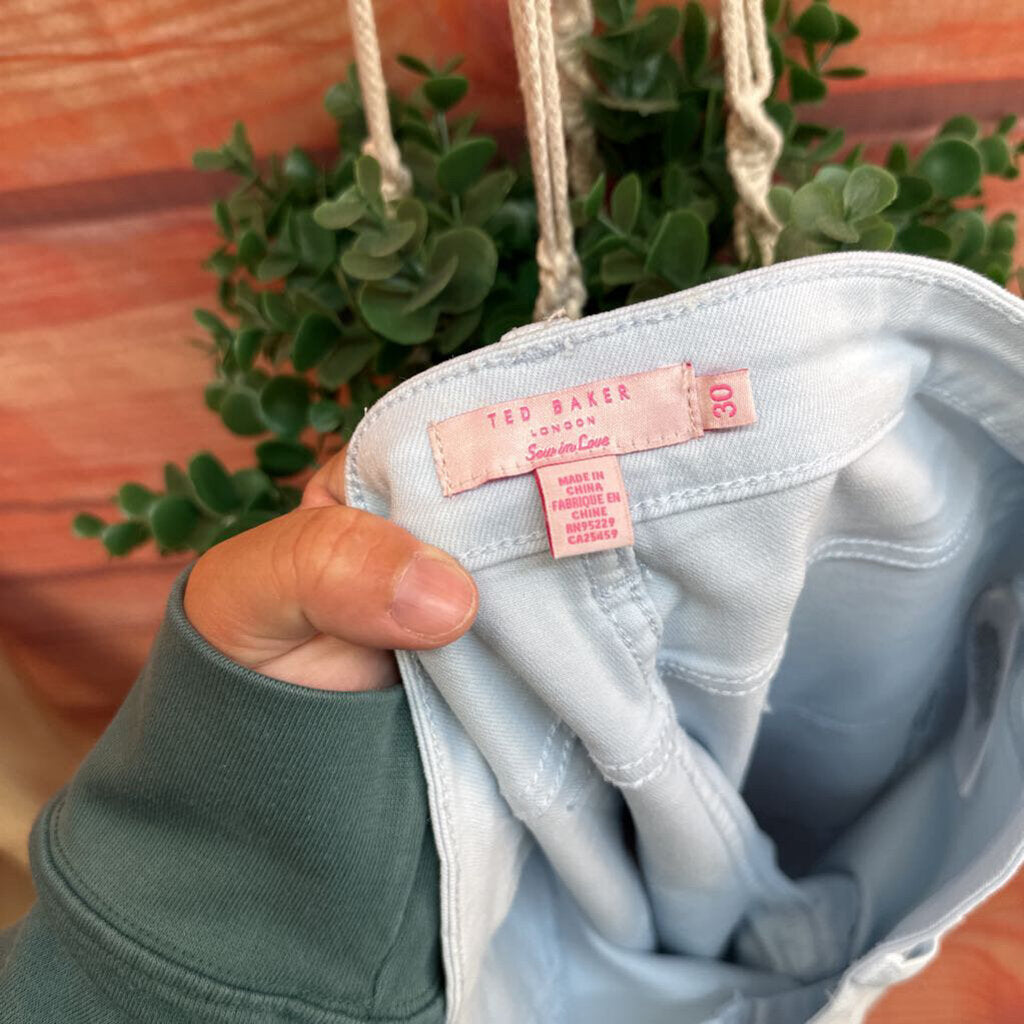 Ted Baker Light Blue Denim Pants