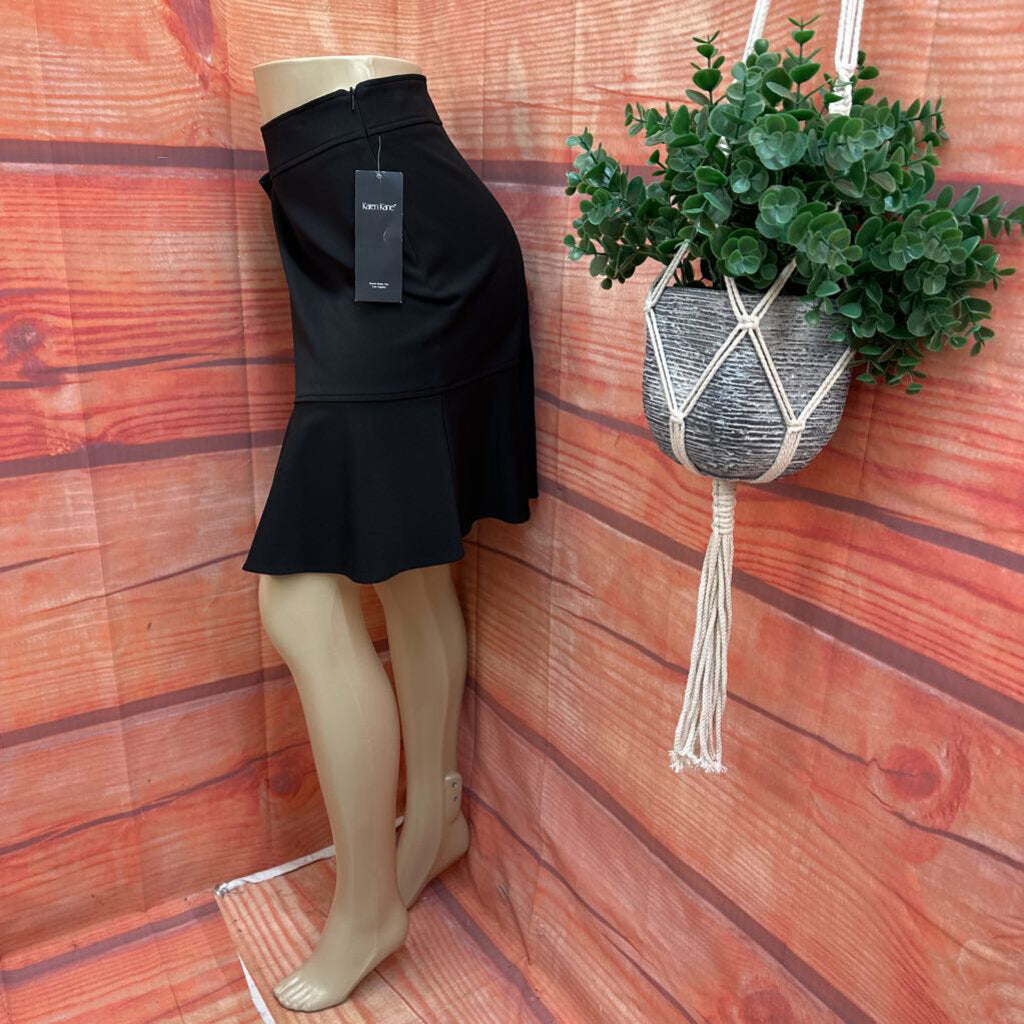 Black Flared Skirt