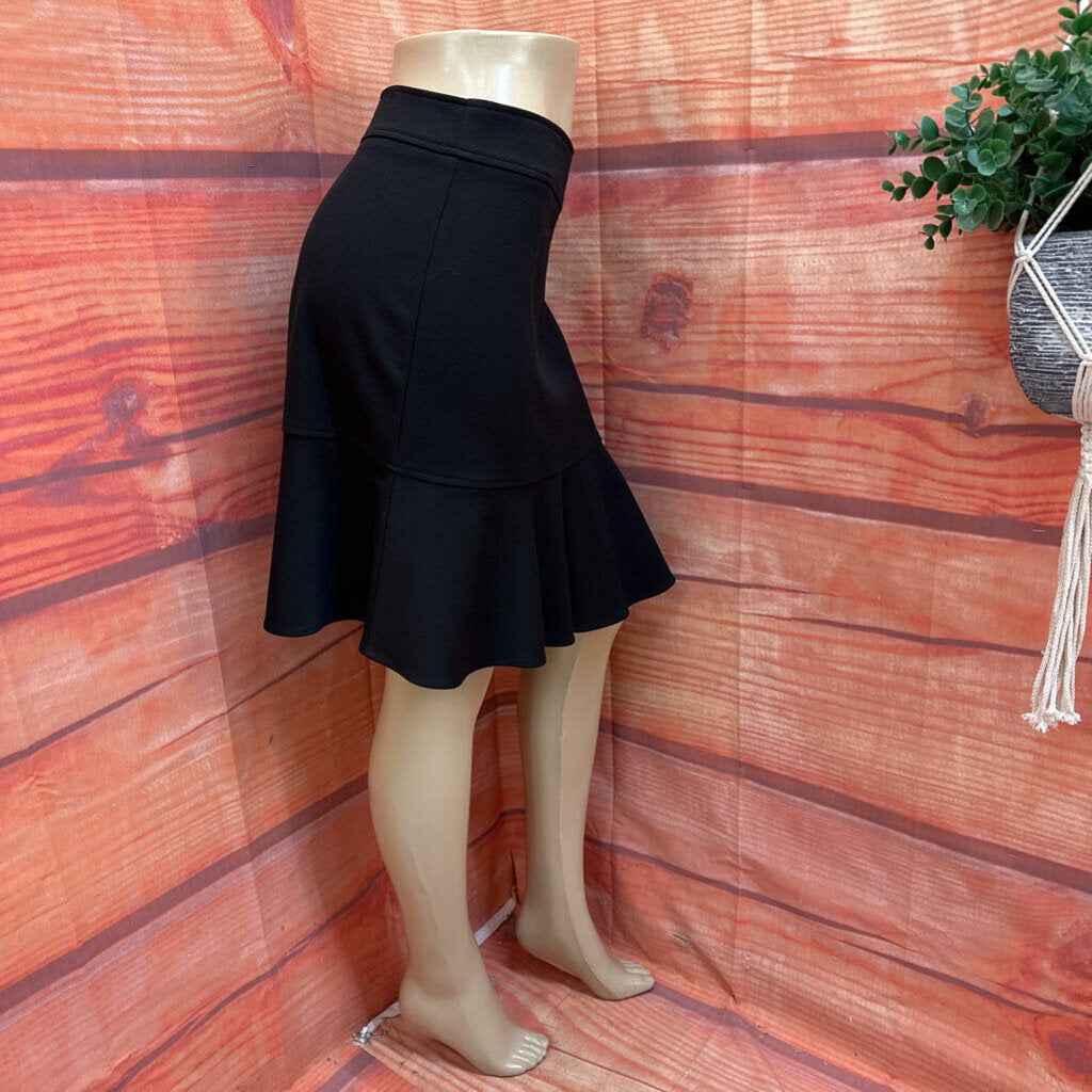 Black Flared Skirt