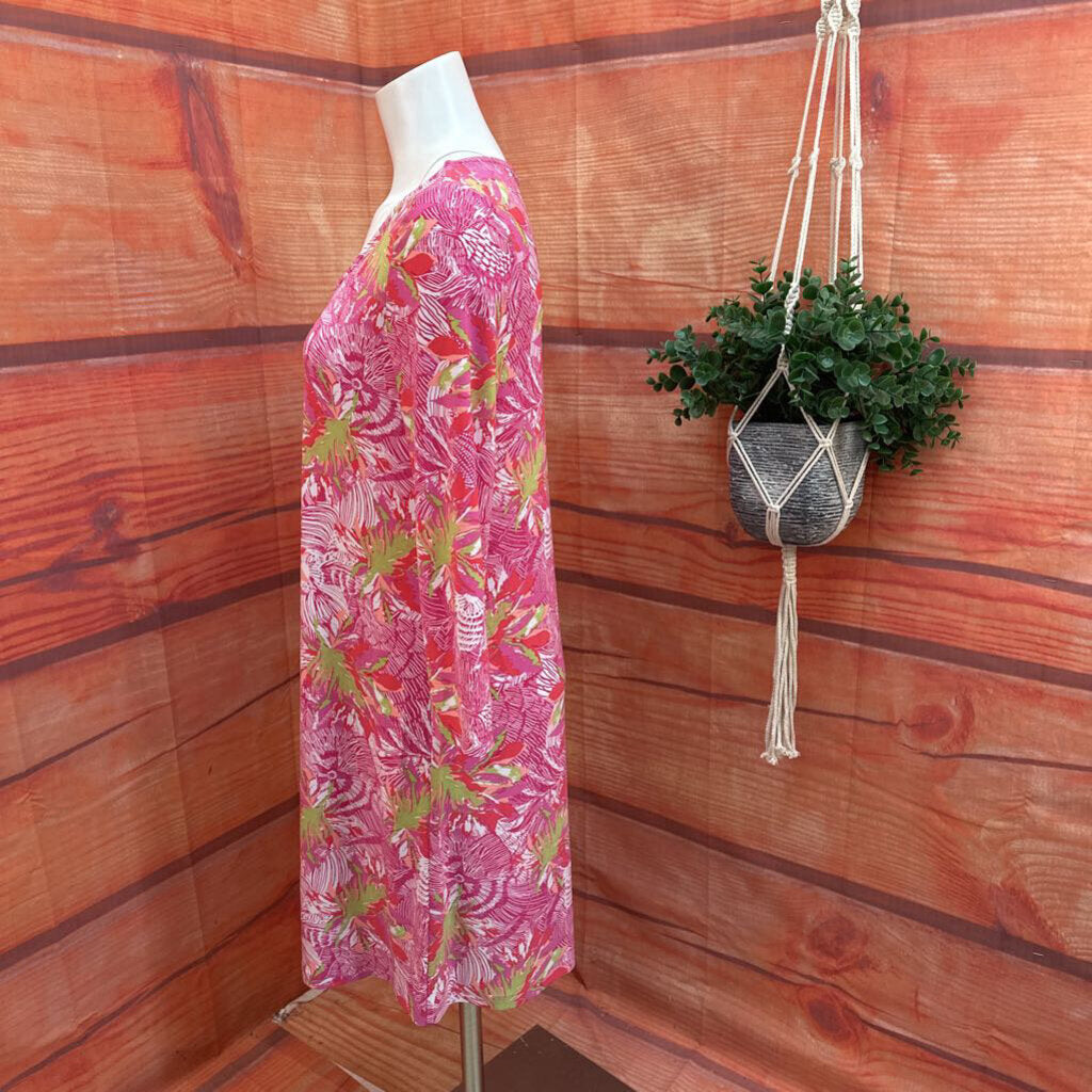 Cappagallo Tropical Pink Multi Dress