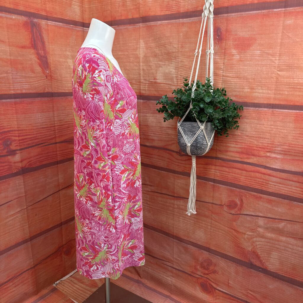 Cappagallo Tropical Pink Multi Dress