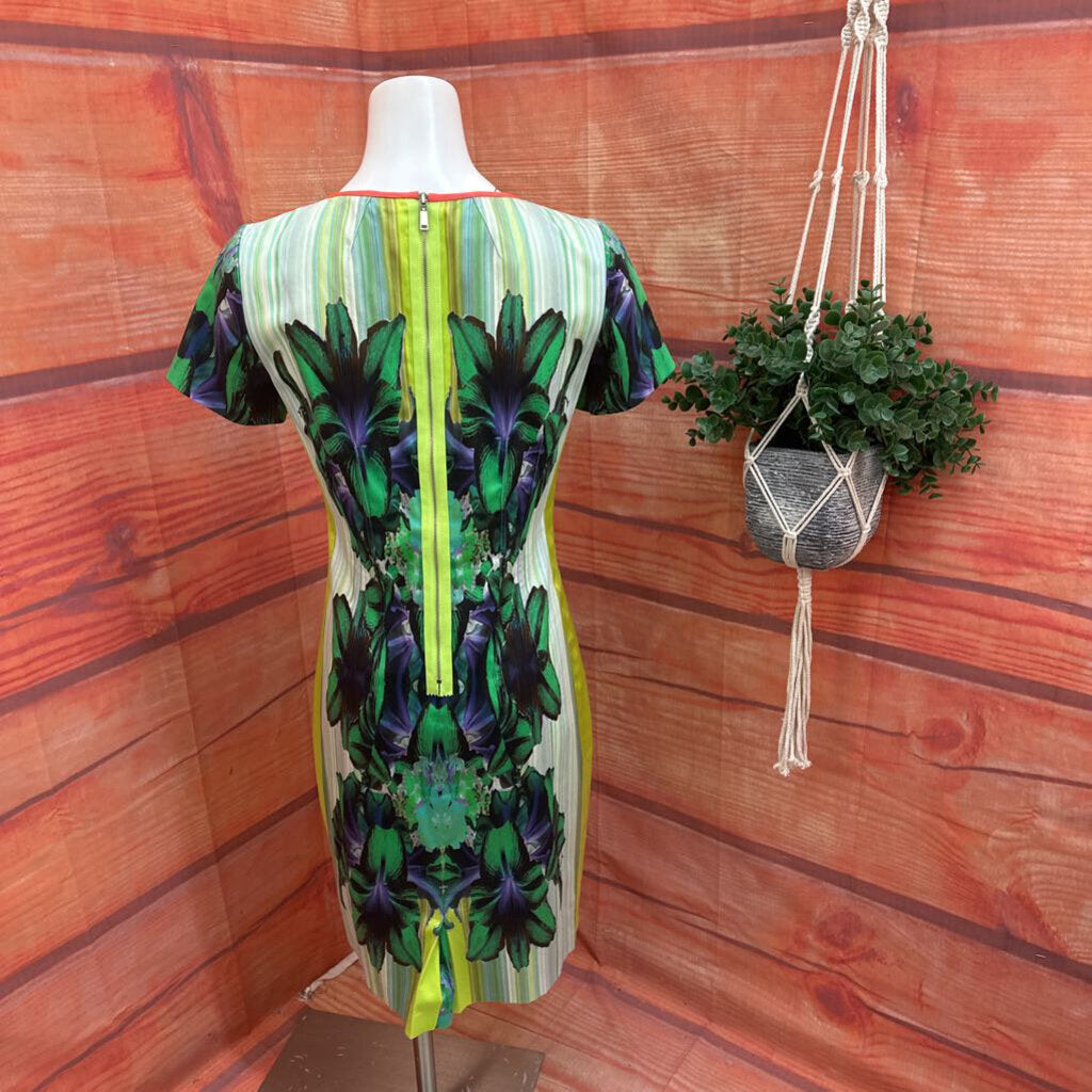 Eli Tahari Floral Print Shift Dress