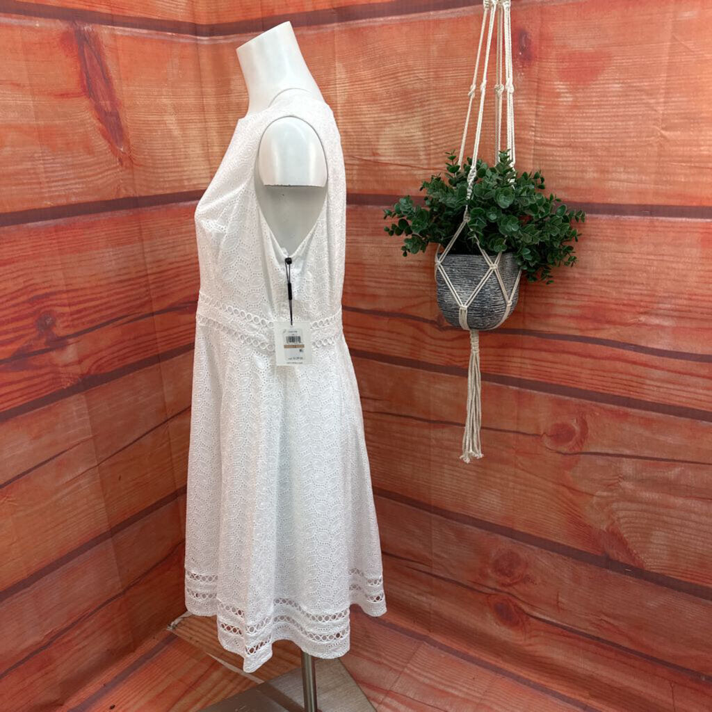 Calvin Klein Women's White Dress