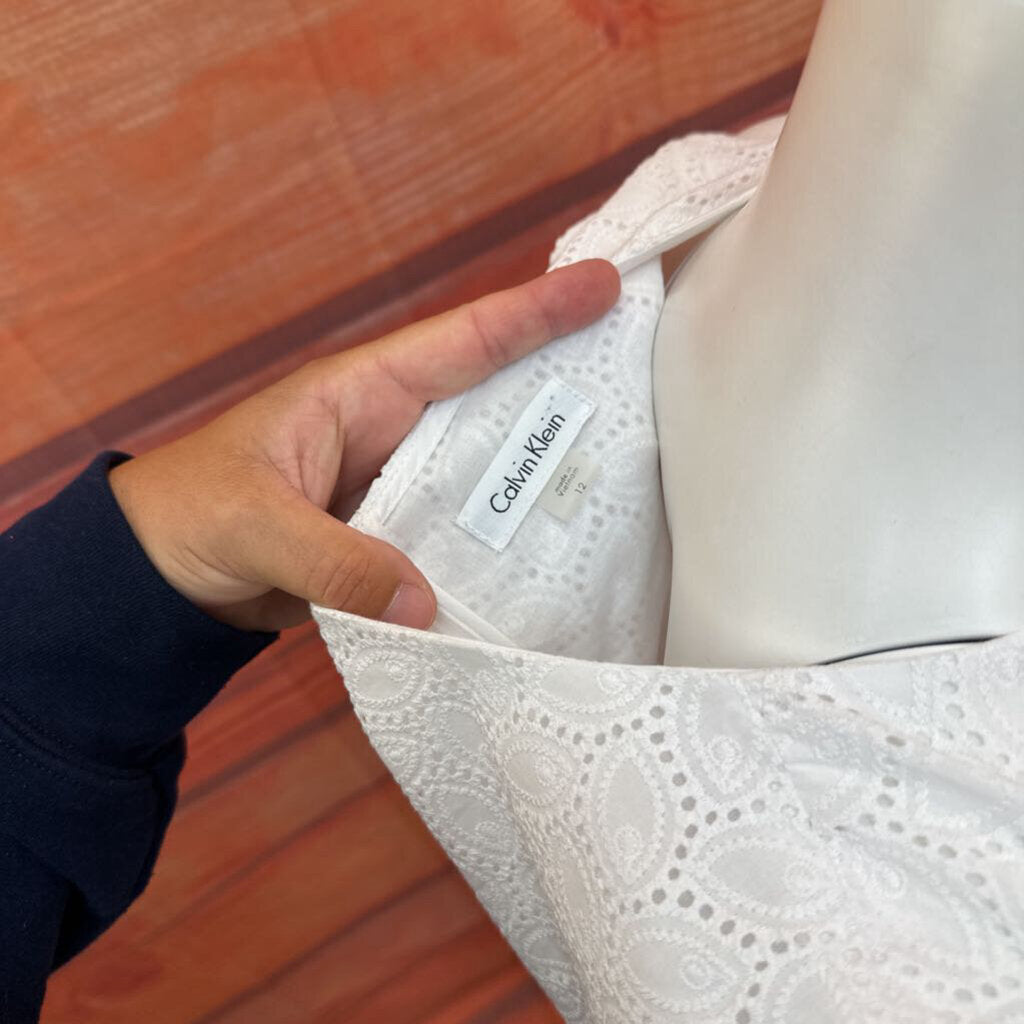 Calvin Klein Women's White Dress