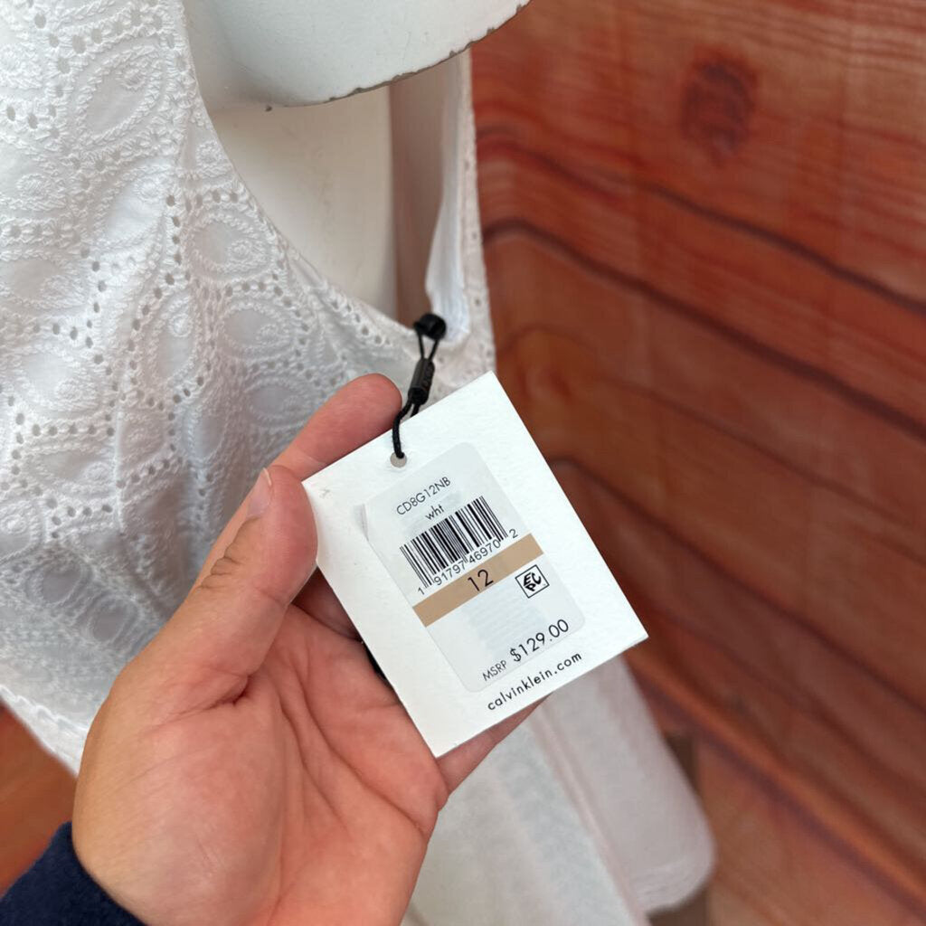 Calvin Klein Women's White Dress