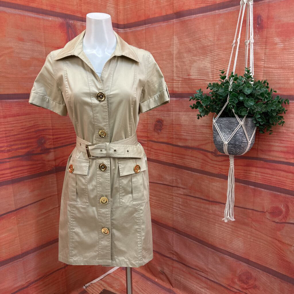 Michael Kors Lightweight Button-Up Dress