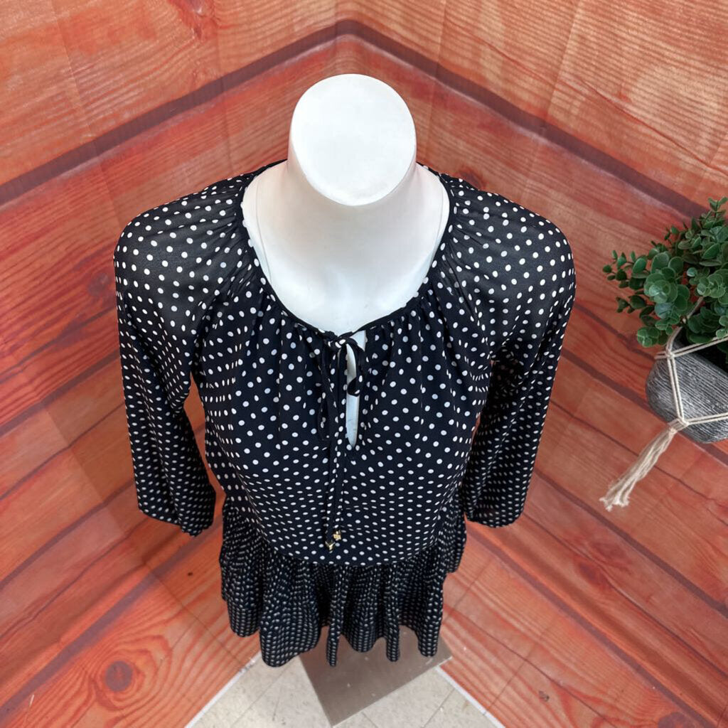 Michael Kors Black Polka Dot Dress