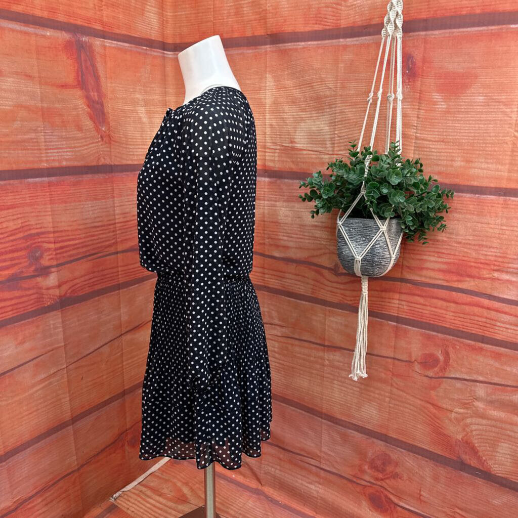 Michael Kors Black Polka Dot Dress