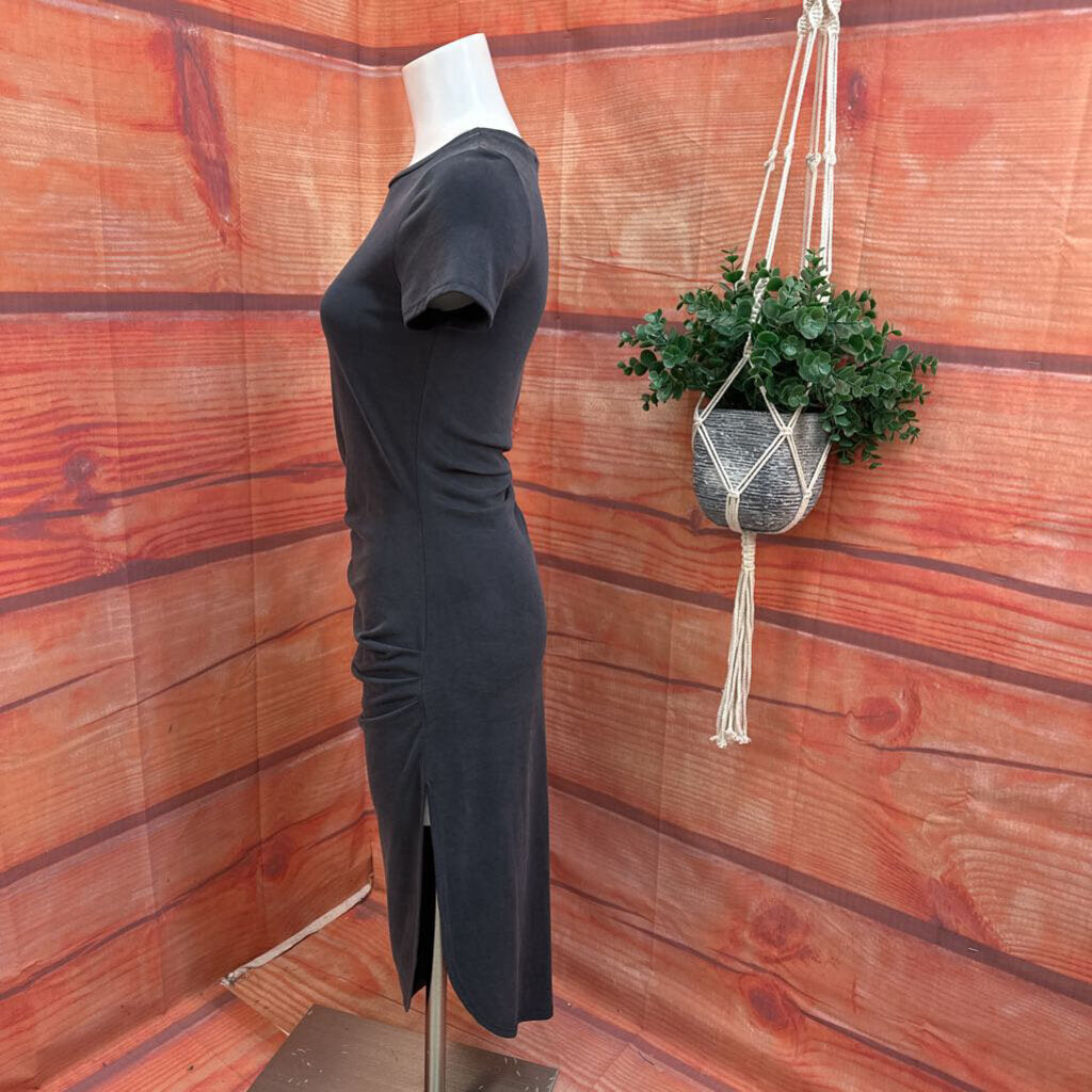 LuLu's Women's Gray Draped Dress