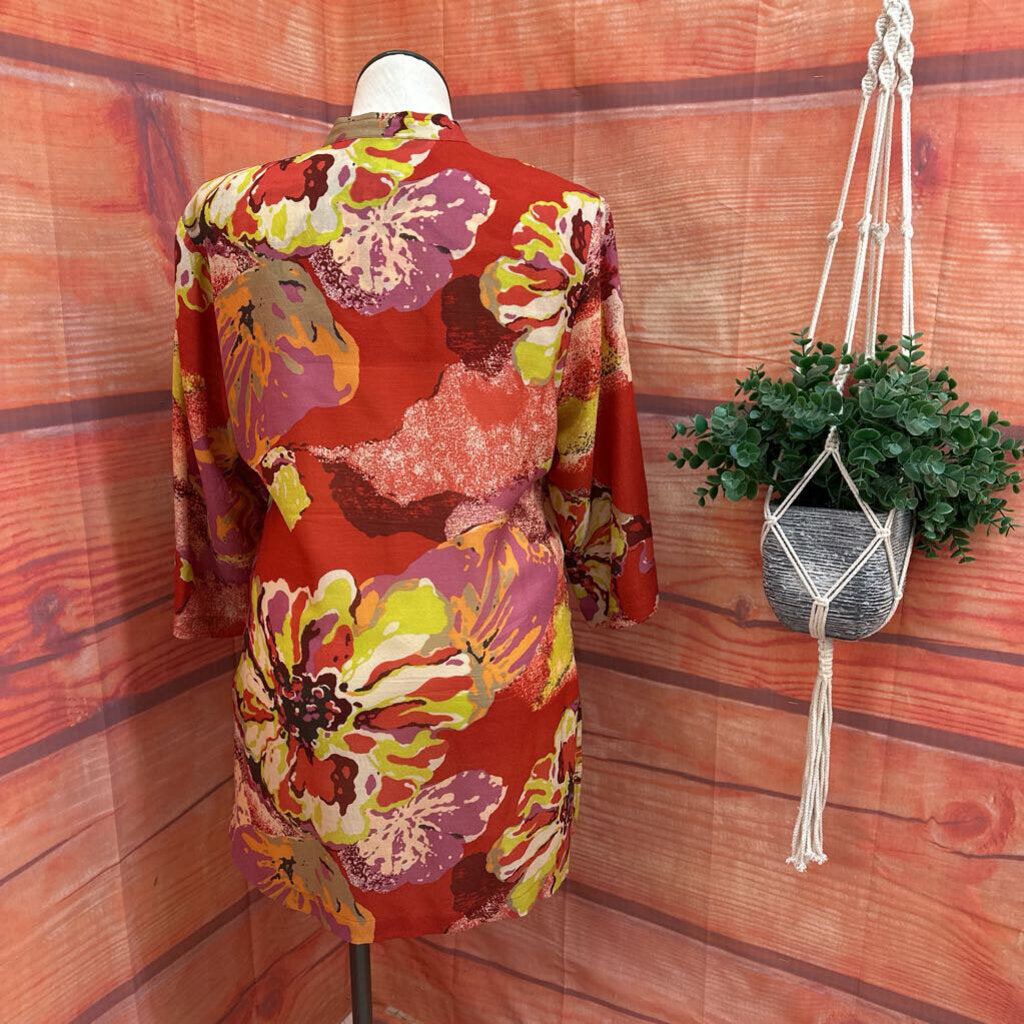 Coldwater Creek Floral Print Blouse
