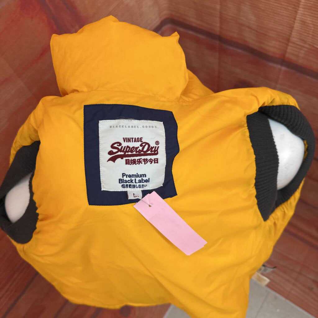 Vintage Superdry Color Block Puffer Vest