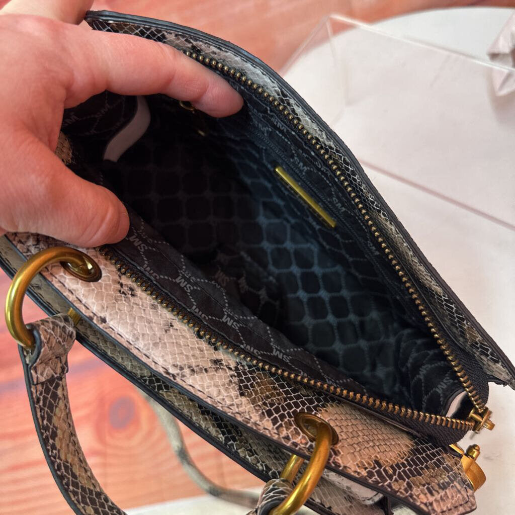 Steve Madden Snakeskin Print Handbag