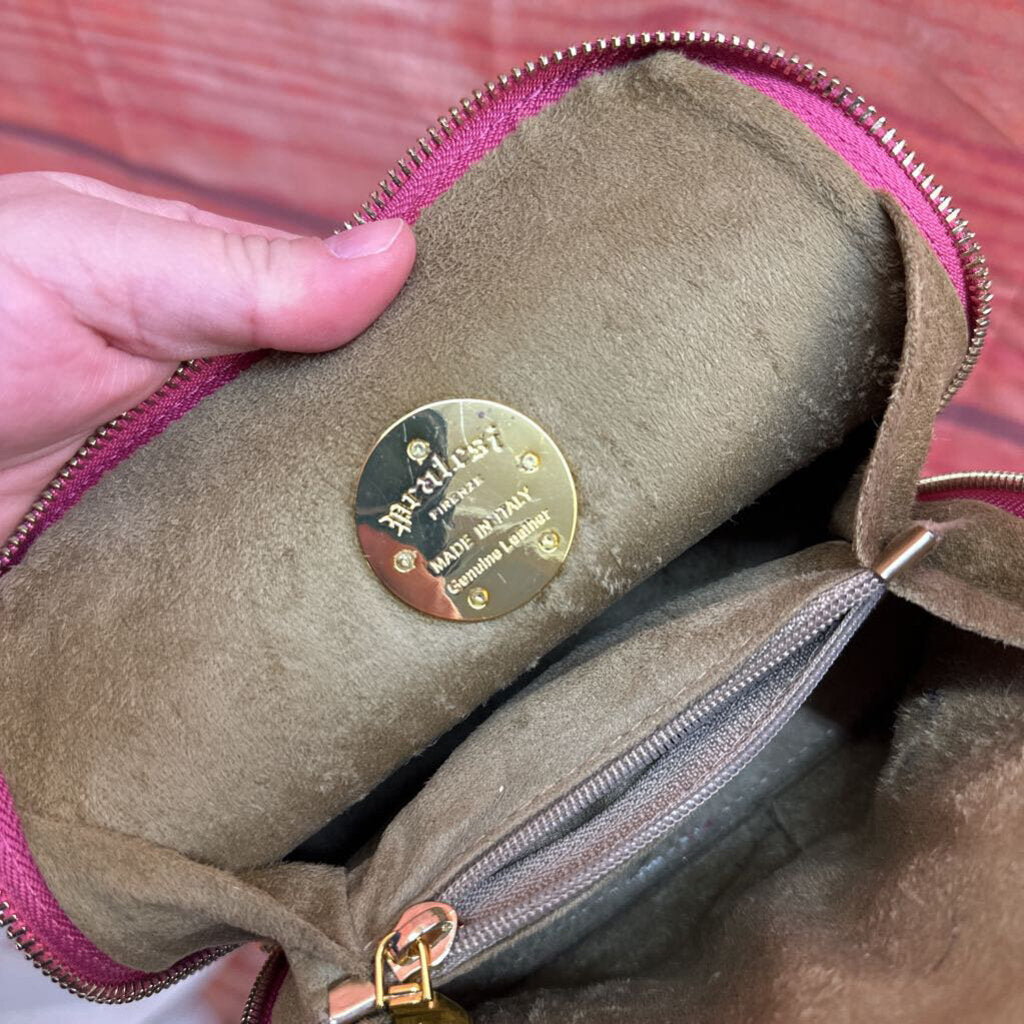 Pink Leather Handbag by Morabito