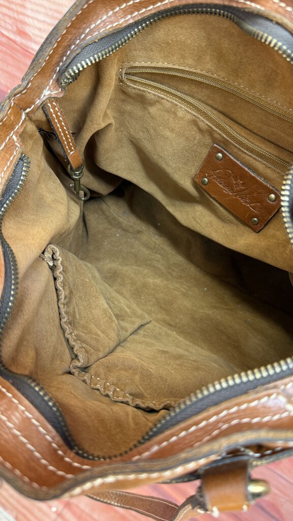 Patricia Nash Brown Leather Handbag