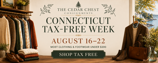 Connecticut Tax Free Week Is Here — Shop Clothing Tax Free at The Cedar Chest