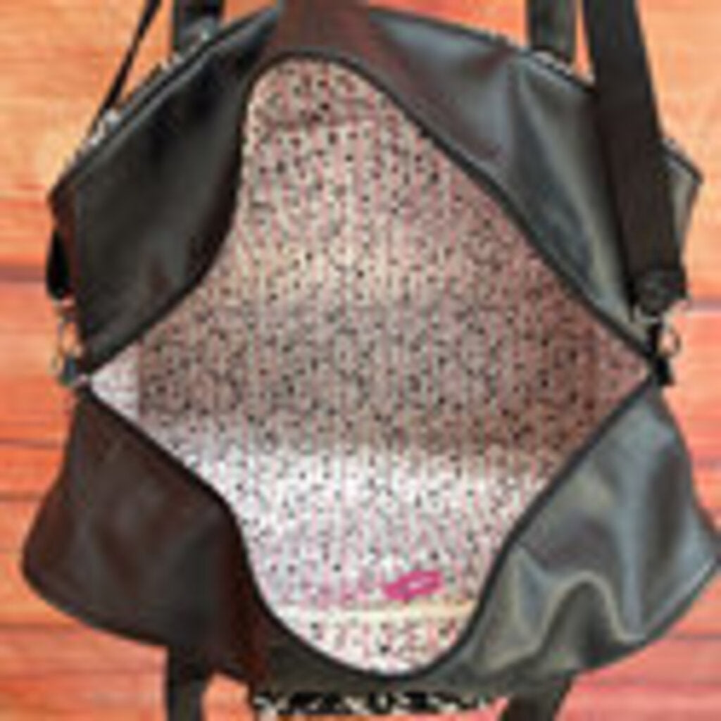 Luv Betsey Black and White Quilted Bag