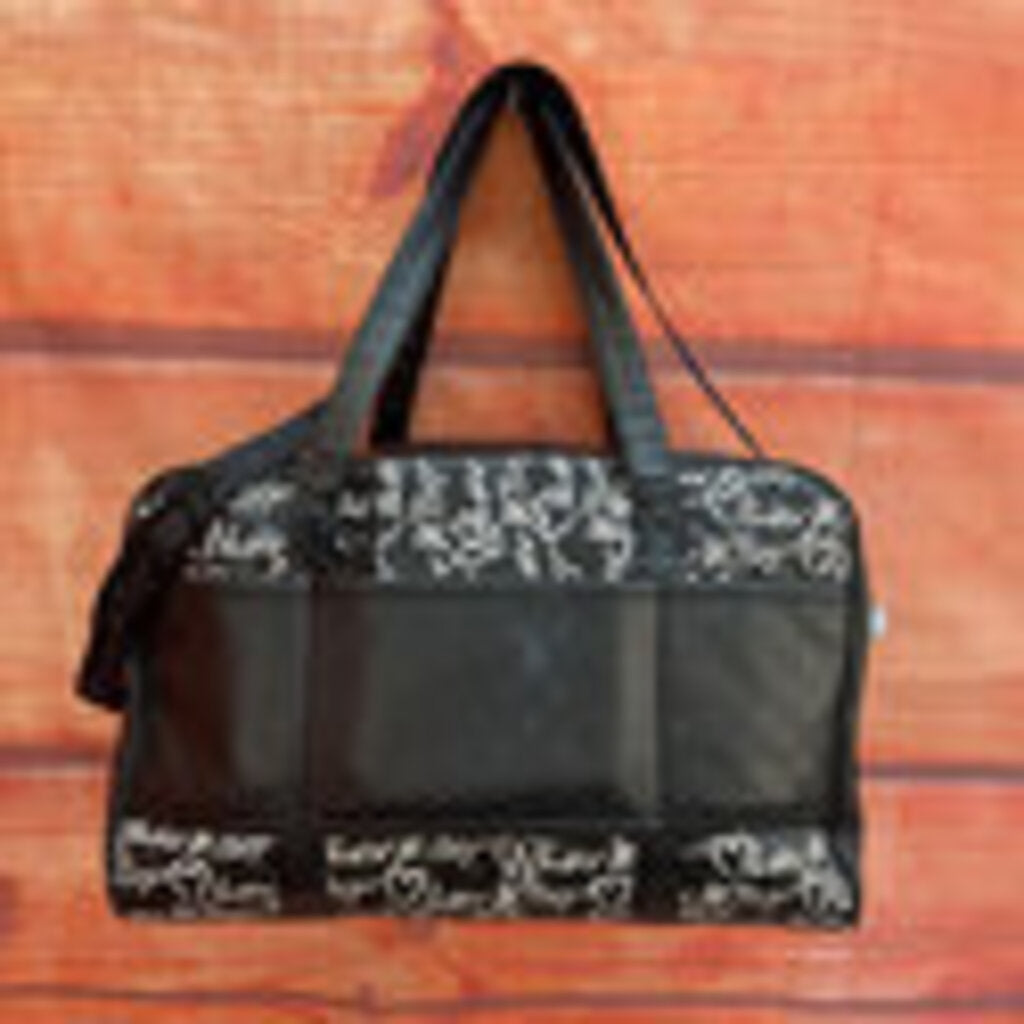 Luv Betsey Black and White Quilted Bag