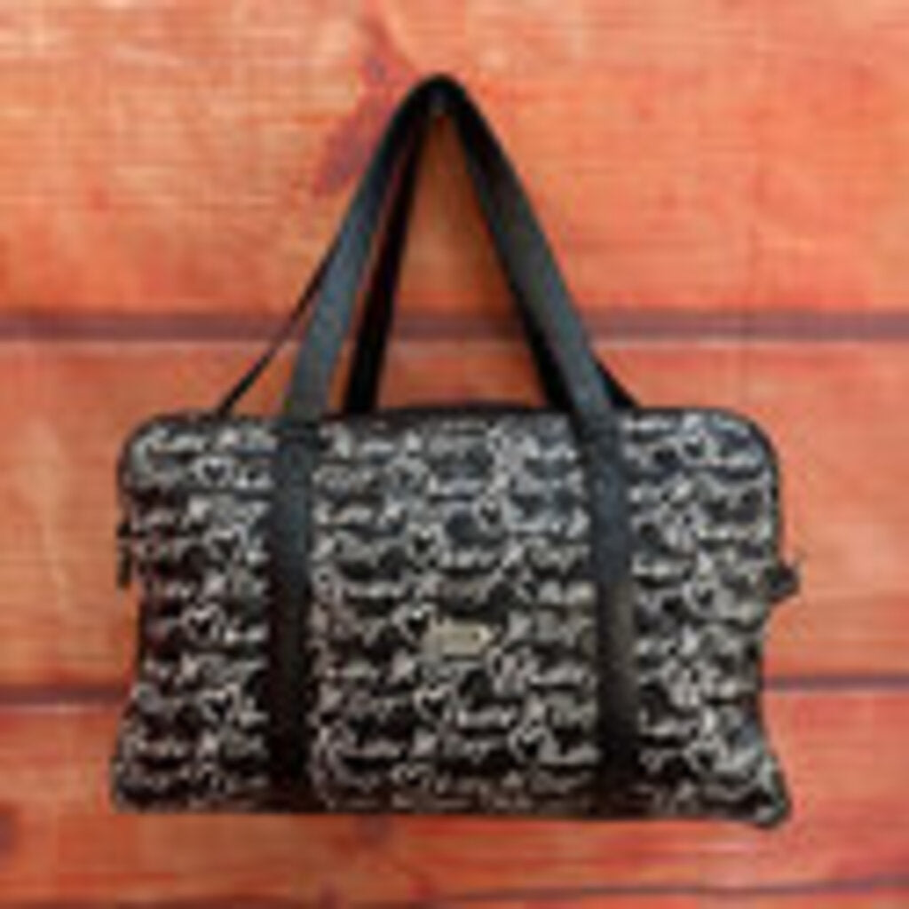 Luv Betsey Black and White Quilted Bag