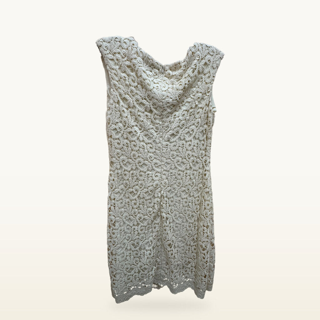 Lauren Ralph Lauren Lace Sheath Dress – Cream, Size 4P
