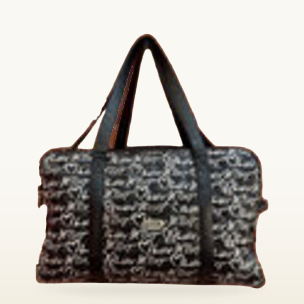 Luv Betsey Black and White Quilted Bag